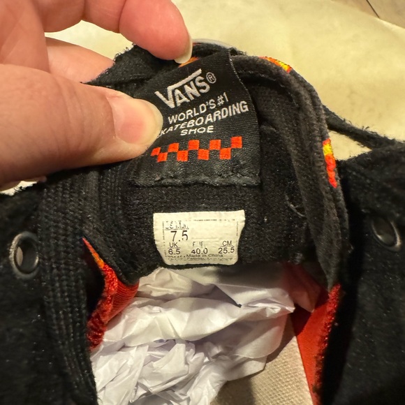 Mens 7.5 Thrasher Vans hi top Sk8 laces up - Picture 4 of 9